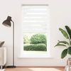 vidaXL Doppelrollo Weiß 100x200 cm Stoffbreite 95,9 cm Polyester 4014781 Bild 2