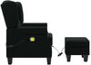 vidaXL Massagesessel mit Hocker Schwarz Stoff 320163 Bild 4