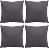 vidaXL Sofakissen 4 Stk. Anthrazit 50x50 cm Bild 4