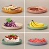 6er Set Unzerbrechliche Kunststoffteller 22,5cm Camping Picknick Party Salat Bild 2