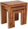 Beistelltische Gani 3er-Set aus indischem Sheesham-Massivholz Bild 3