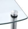 vidaXL Regal mit 3 Ablagen Transparent 30x30x67 cm Hartglas 249514 Bild 5