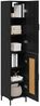 vidaXL Highboard Schwarz Eichen-Optik 34,5 x 34 x 180 cm Holzwerkstoff 3416217 Bild 3
