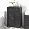 SoBuy FRG238-DG Badunterschrank, MDF, Lackiert, Dunkelgrau, 60 x 87 x 35 cm Bild 2