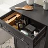 SoBuy FRG238-DG Badunterschrank, MDF, Lackiert, Dunkelgrau, 60 x 87 x 35 cm Bild 5