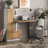 Schreibtisch Tomy Weiß/Goldkraft Eiche 150 x 59 cm Vicco Bild 3