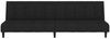 vidaXL Schlafsofa 2-Sitzer Schwarz Samt 375769 Bild 5