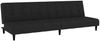 vidaXL Schlafsofa 2-Sitzer Schwarz Samt 375769 Bild 2