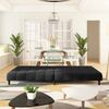 vidaXL Schlafsofa 2-Sitzer Schwarz Samt 375769 Bild 3