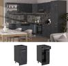 Küchenunterschrank R-Line Schwarz Beton 40 cm AP Anthrazit Vicco Bild 2
