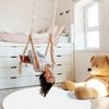 Teppich Rund Hochflor Shaggy - 80x80cm - Weiß Einfarbig Uni Flauschig Modern Boho Wohnzimmer Schlafzimmer Deko Teppiche Weich Schlafzimmer Bild 4