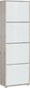 Schuhkipper >SIENNA< in Sandeiche Dekor / weissglanz - 55,2x171,3x27,9cm (BxHxT) Bild 3