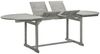 Garten-Esstisch VEGO Grau (160-240)x100x75 cm Massivholz Akazie Oval | Gartentisch Holz klappbar Outdoortisch Terrassentisch verstellbar Bild 2