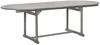 Garten-Esstisch VEGO Grau (160-240)x100x75 cm Massivholz Akazie Oval | Gartentisch Holz klappbar Outdoortisch Terrassentisch verstellbar Bild 3