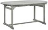 Garten-Esstisch VEGO Grau (160-240)x100x75 cm Massivholz Akazie Oval | Gartentisch Holz klappbar Outdoortisch Terrassentisch verstellbar Bild 4