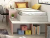Vente-unique - RIGALI Bett Holz, Platte PuderrosaBeige - B 128,8 cm x H 100,5 cm x L 204,4 cm233,2 cm Bild 5