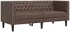 vidaXL 2-tlg. Chesterfield-Sofa-Set Braun Kunstleder 3209276 Bild 5