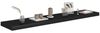 vidaXL Schwebendes Wandregal, MDF schwarz, 120 x 23,5 x 3,8 cm Bild 3