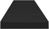 vidaXL Schwebendes Wandregal, MDF schwarz, 120 x 23,5 x 3,8 cm Bild 5