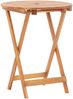 vidaXL 3-tlg. Bistro-Set Blattmuster Stoff und Massivholz 3281800 Bild 5