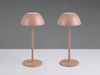 2er SET Akku LED Tischlampen kabellos für Innen & Außen, Coffee - 30cm klein Bild 5