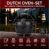 GUSSKÖNIG Grilltopf GUSSKÖNIG Dutch Oven Topf ohne Füßen 9Liter+Pflegepaste Untersetzer Bild 2