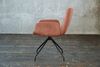 KAWOLA Stuhl NEW CHARME Drehstuhl Esszimmersessel Cord rost 87 x 66 x 59 cm Bild 4