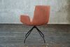 KAWOLA Stuhl NEW CHARME Drehstuhl Esszimmersessel Cord rost 87 x 66 x 59 cm Bild 5