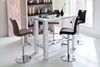 Barhocker >Amiens I< in Cappuccino aus Edelstahl - 42x91x51cm (BxHxT) Bild 3