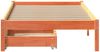 vidaXL Massivholzbett ohne Matratze Wachsbraun 90x200 Kiefernholz 3301451 Bild 4