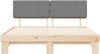 vidaXL Bettgestell mit gepolstertem Kopfteil Hellgrau 180 x 200 cm 3398079 Bild 5