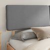 vidaXL Bettgestell mit gepolstertem Kopfteil Hellgrau 180 x 200 cm 3398079 Bild 3