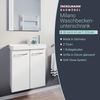FACKELMANN MILANO Waschbeckenunterschrank Gäste WC 52 cm breit, Weiß Bild 2