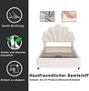 Polsterbett Kinderbett 90 x 200 cm, mit geblümtem Kopfteil und Lattenrost, mit höhenverstellbarem Kopfteil und hydraulischem Stauraum, hautfreundlicher Samtstoff, Beige Bild 4