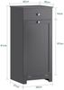 SoBuy BZR21-DG Wäscheschrank, MDF, Lackiert, Dunkelgrau, 38 x 91 x 40 cm Bild 3
