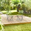 Relaxdays Klappbarer Gartenstuhl 2er Set grün Bild 3