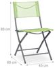 Relaxdays Klappbarer Gartenstuhl 2er Set grün Bild 5