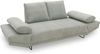 DOMO. collection Sofa 700 001, 2-Sitzer mit Federkernpolsterung und Schlaffunktion, verstellbare Armlehnen, 2er Couch, Polstergarnitur, 210 x 97 x 95 cm (BxTxH), hellgrau Bild 3