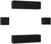 vidaXL TV-Schrankset 6 pcs Schwarz Eichen-Optik Holzwerkstoff 3393400 Bild 2
