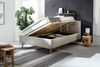 Stauraumbett >Lotte mit BK< Liegefläche 140x200cm, beige, Stellmaß: 161x105x222cm (BxHxT) Bild 2