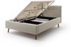 Stauraumbett >Lotte mit BK< Liegefläche 140x200cm, beige, Stellmaß: 161x105x222cm (BxHxT) Bild 5