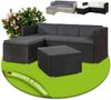 Juskys 'Punta Cana' Lounge, Polyrattan , Schwarz | Dunkelgrau, M Bild 2