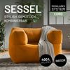 Lumaland Modular Sessel - Cord-Reihe | Indoor Sitzsack mit Softer Struktur, ideal Modulen | Bean Bag für Wohnzimmer & Co. - 96 x 72 x 70 cm Bild 3
