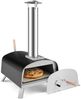 Tragbarer Outdoor-Pizzaofen Holzbefeuerter Hinterhof-Pizzamaker Silber + Schwarz Bild 2