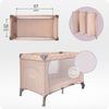 Momi BELOVE Reisebett für Kinder bis 15 kg Körpergewicht, B65 x L125 x H78 cm (faltbar 21 x 23 x 80 cm), Kinderreisebett mit Matratze, 2 Rädern, Transporttasche Bild 3