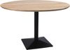 Bistrotisch Schweizer Kante massiv Akazie naturfarben 120 cm Säulengestell-eckig schwarz BRASILIA 173748604 Bild 2