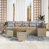 vidaXL Gartensofa-set 9 pcs Beige Poly-Rattan 3362937 Bild 3