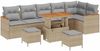 vidaXL Gartensofa-set 9 pcs Beige Poly-Rattan 3362937 Bild 2