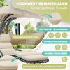 KESSER® Schwebeliege mit Sonnenschirm, Stahl / Polyester beige, 100 x 200 x 200 cm Bild 4