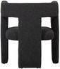 Sessel Tiwa aus Bouclé-Stoff, modern und gepolstert, Retro Chic Design, dunkelgrau Bild 5